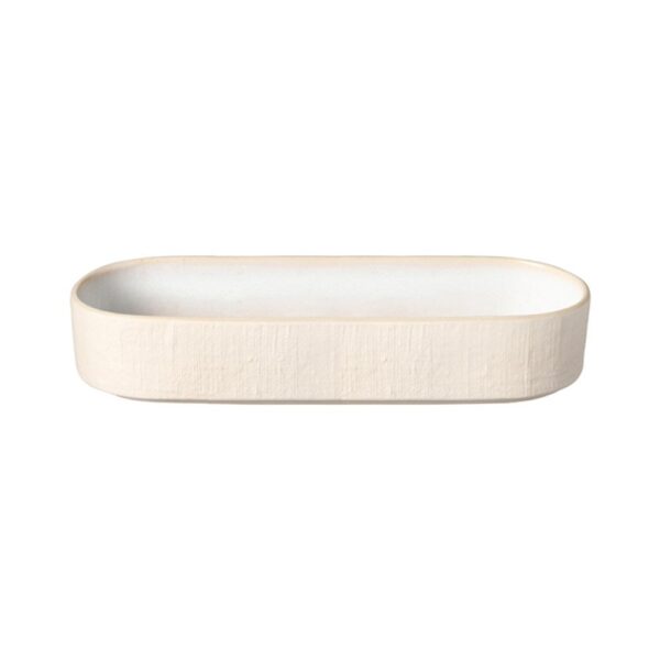 Notos Deep Oval Tray 25cm-Dune Path