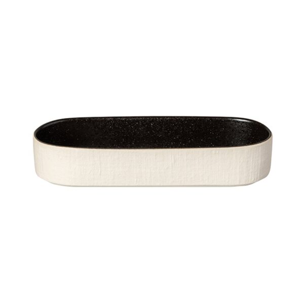 Notos Deep Oval Tray 25cm-Latitude Black