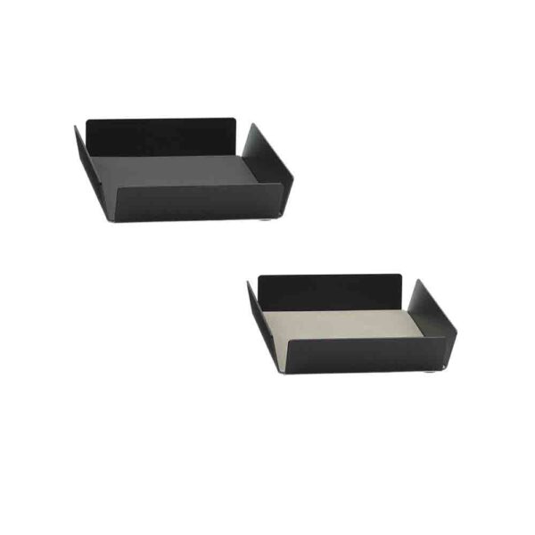 Nupo Anthracite/ Light Grey Tray 22x22cm