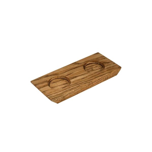 Oak Plinth w/2 Indents 18x7.5cm