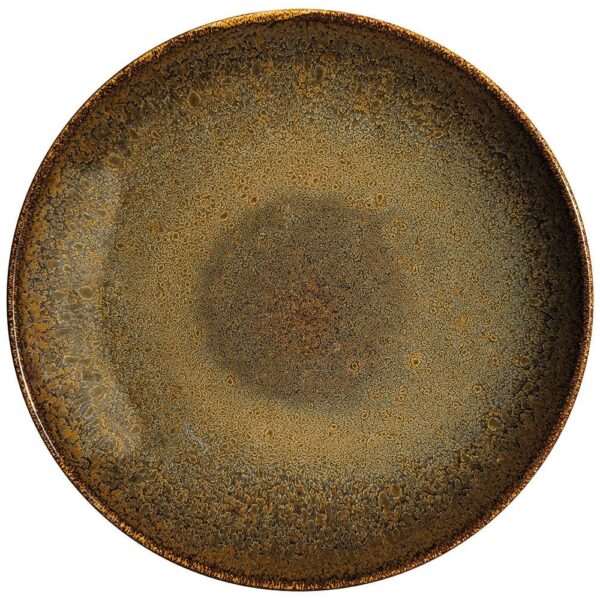 Ore Bloom 28cm Deep Plate - Brown