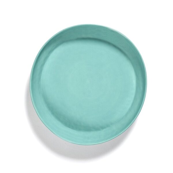 Ottolenghi Plate 36cm Azure - Red Swirl