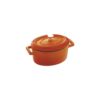oval casserole dish orange 16x10x7cm p7278 6368 image - G&G Goodfellows