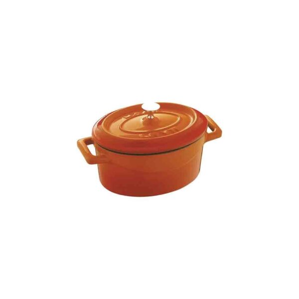 Oval Casserole Dish- Orange 16x10x7cm
