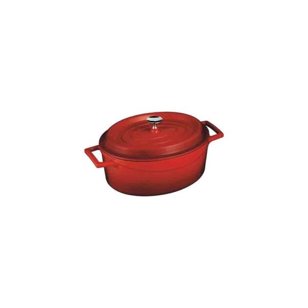 Oval Casserole Dish- Red 16x10x7cm