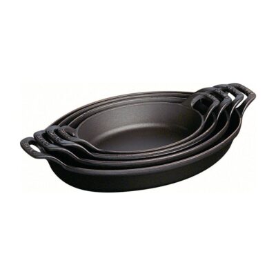 Oval Dish 24cm Black