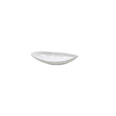 Oval Platter 19cm Mar White