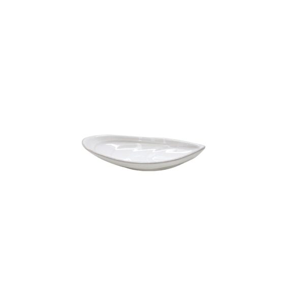 Oval Platter 19cm Mar White