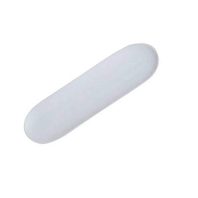 Oval Tray Flat 20x5.5cm - Biscuit
