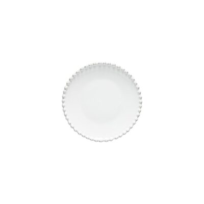Pearl Bread Plate 17cm - White