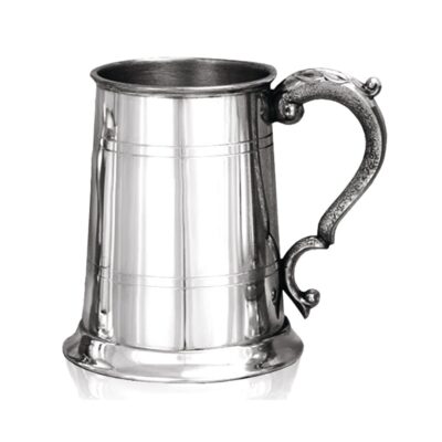 Pewter Tankard 0.5 Pint - C Handle