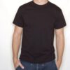 plain black t shirt 100 cotton small p4624 4124 image - G&G Goodfellows