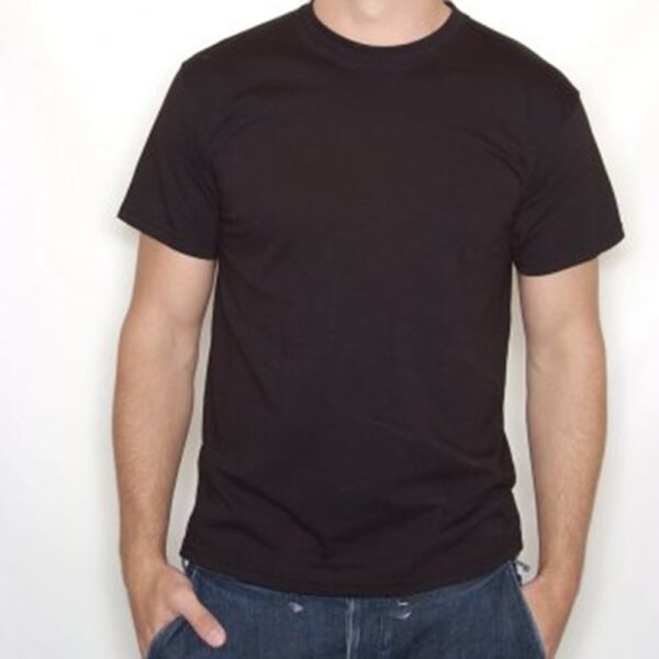 Plain Black T-Shirt 100% Cotton - Small