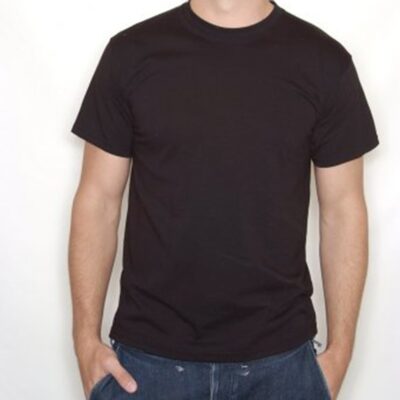 Plain Black T-Shirt 100% Cotton - XXL