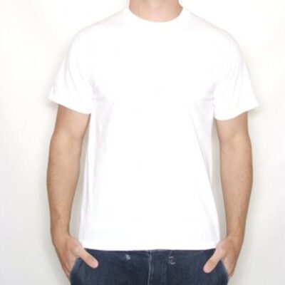 Plain White T-Shirt 100% Cotton - Large
