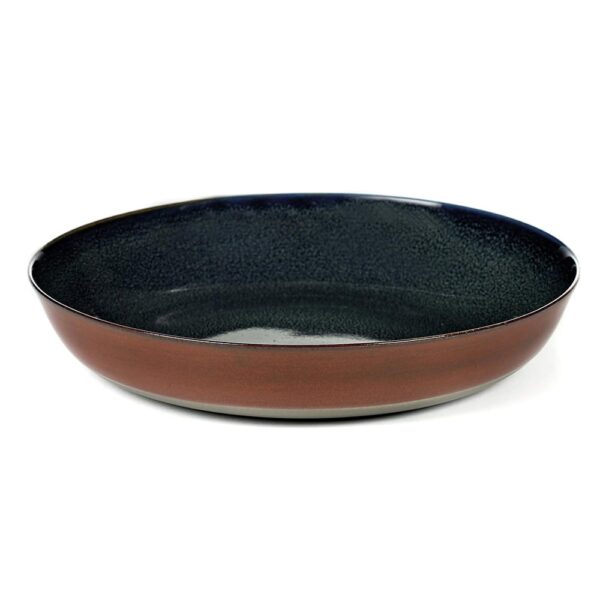 Plate M 21x4cm(h) Dark Blue/ Rust