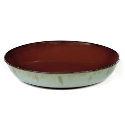 Plate M 21x4cm(h) Rust/ Smokey Blue