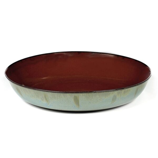 Plate M 21x4cm(h) Rust/ Smokey Blue