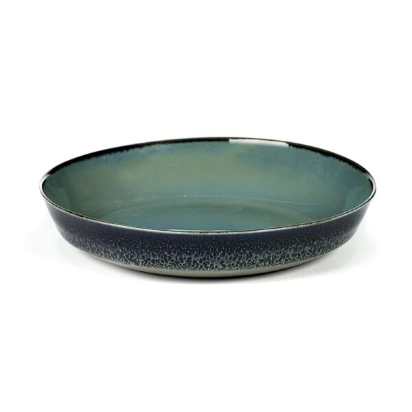 Plate S 17.5x3cm(h) Blue Grey/Dark Blue