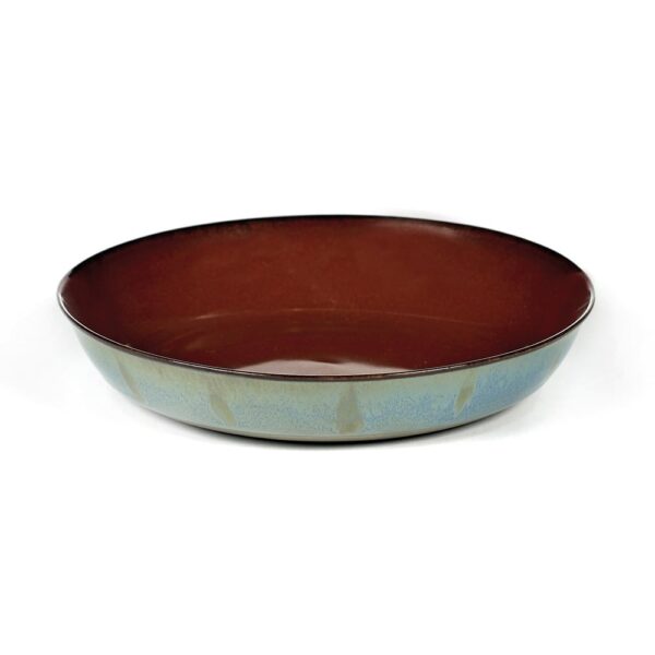 Plate S 17.5x3cm(h) Rust/ Smokey Blue