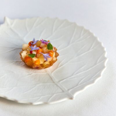 Pocket Tree Bread Plate 15cm - Biscuit