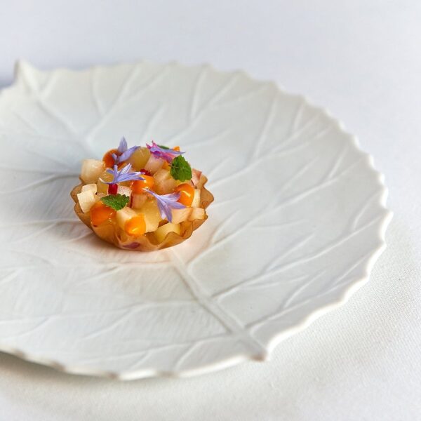Pocket Tree Bread Plate 15cm - Biscuit