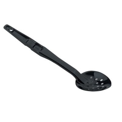 Polycarb Perforated Black Deli Spoon