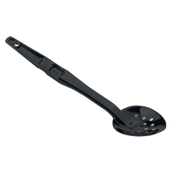 Polycarb Perforated Black Deli Spoon