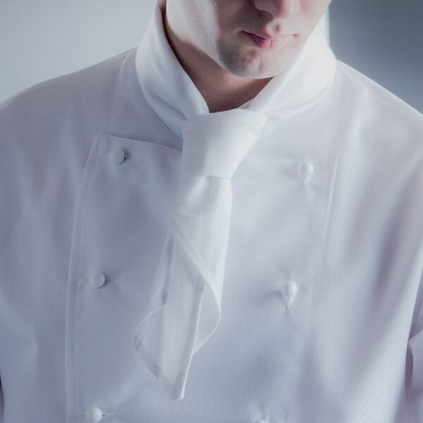 Polycotton Neck Tie- White