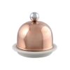 porcelain butter dish with copper lid p1179 493 image - G&G Goodfellows