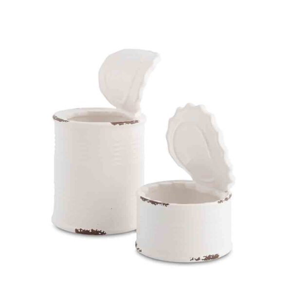 Porcelain Tin 9x13cm 220ml (Pack 4)