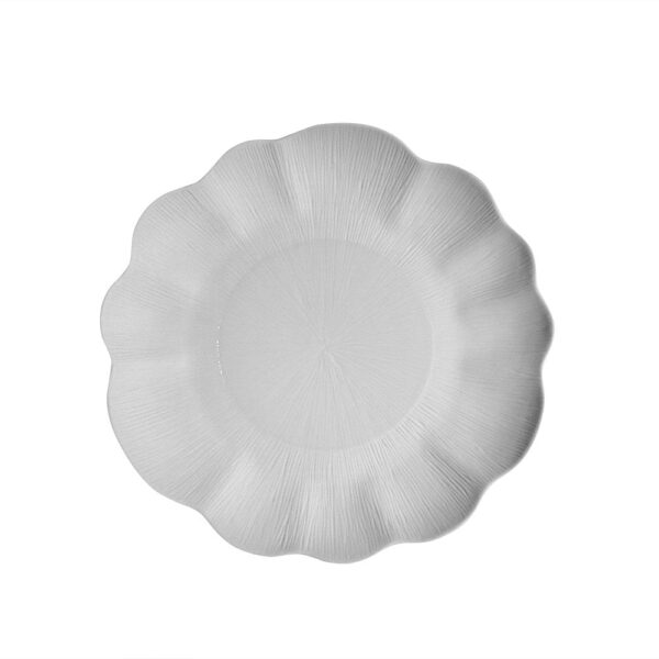 Pumpkin Dinner Plate 27cm - Matt/Shiny Biscuit Rim - Shiny Centre