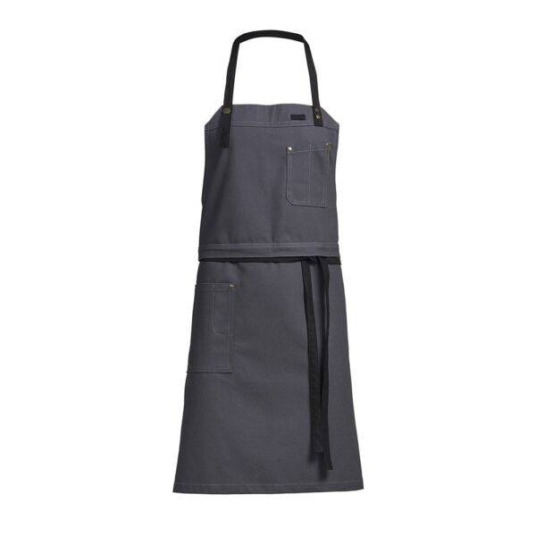 Raw Bib Apron - Dark Grey