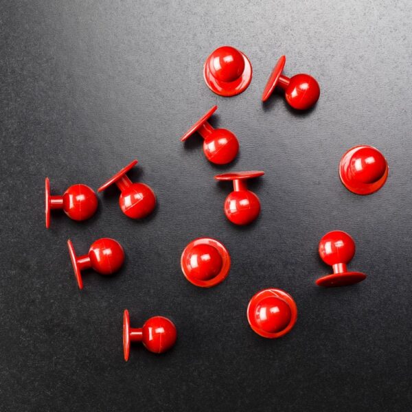 Red Stud Buttons