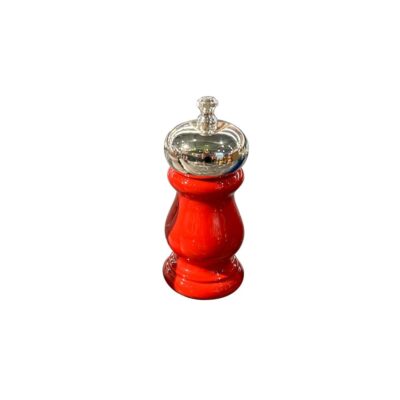 Red Wood and  Nickel Plated Pepper Mill