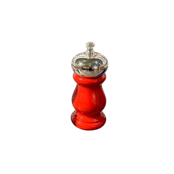 Red Wood and  Nickel Plated Pepper Mill