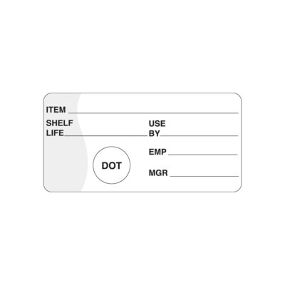 Removable Shelf Life Label (500 roll)