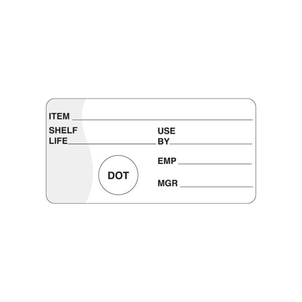 Removable Shelf Life Label (500 roll)