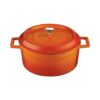 round casserole 24cm orange p8467 6357 image - G&G Goodfellows