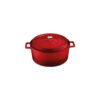 round casserole 28cm red p8470 6366 image - G&G Goodfellows