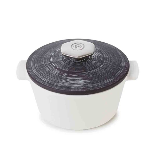 Round Cocotte 19x12.5cm(h)-Silver