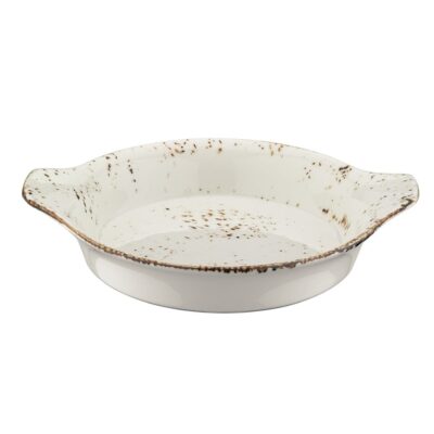 Round Eared Dish 20cm - Grain