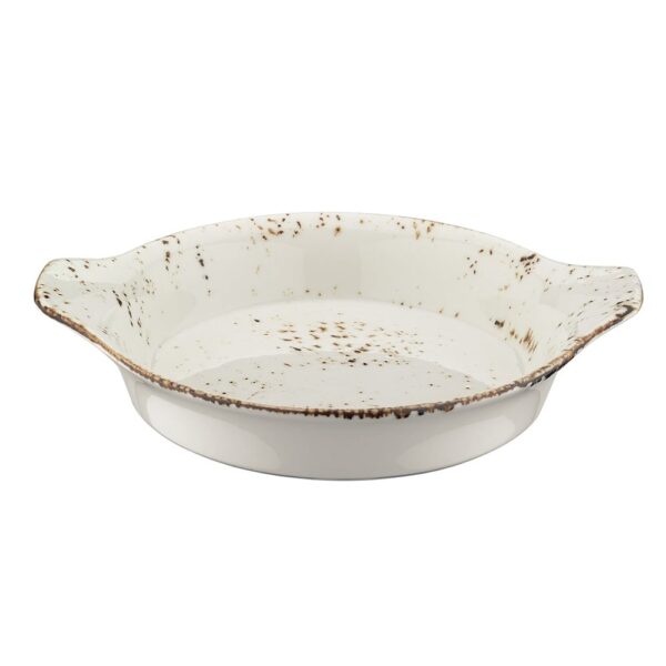 Round Eared Dish 20cm - Grain