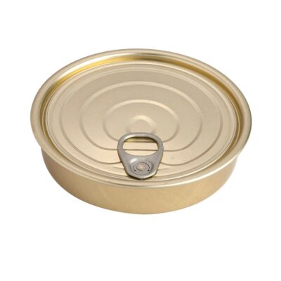 Round Tin Can w/Lid 13cm (PK50)