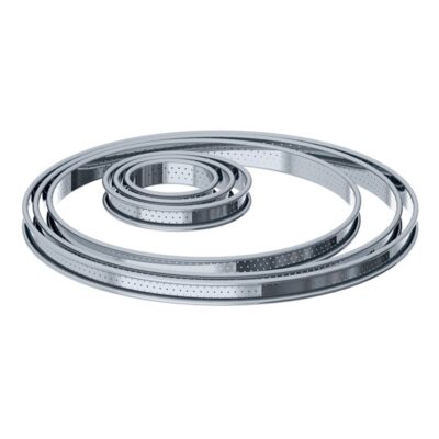 S/S Perforated Tart Ring 80x20mm