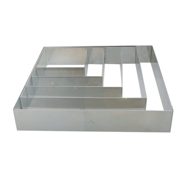 S/S Square Mould 200x200x45mm