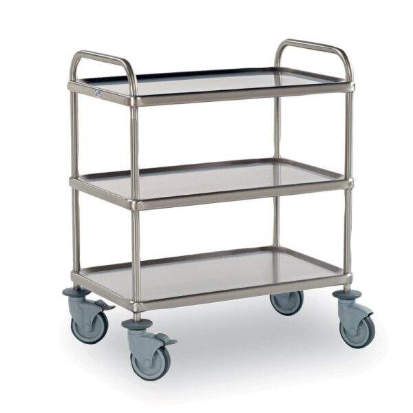 Serving Trolley 3 Shelves 80x50cm