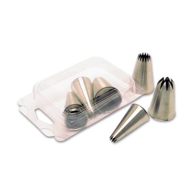 Set of 6 S/S Star Piping Nozzles