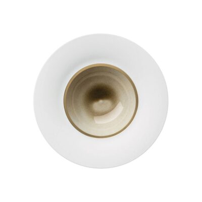 Silent Brass Gold Deep Plate 25x6cm(h)