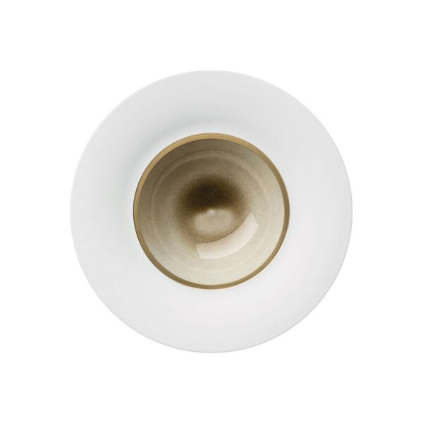 Silent Brass Gold Deep Plate 25x6cm(h)